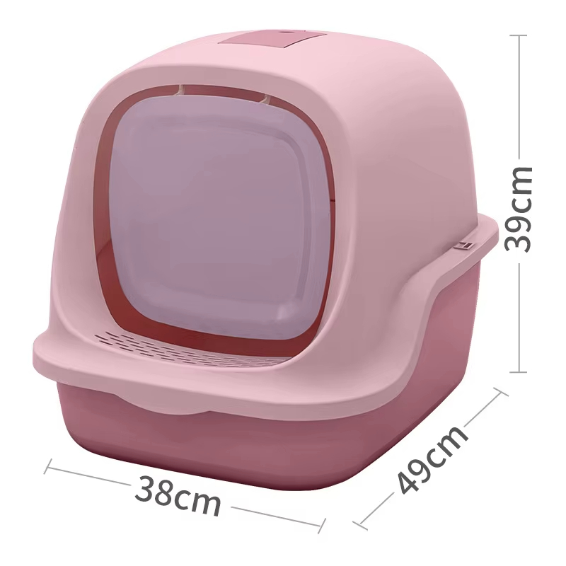 Pink-hot selling Blessing Premium Cat Litter Box Enclosed Delight Ideal Size Customize as You Wish 1