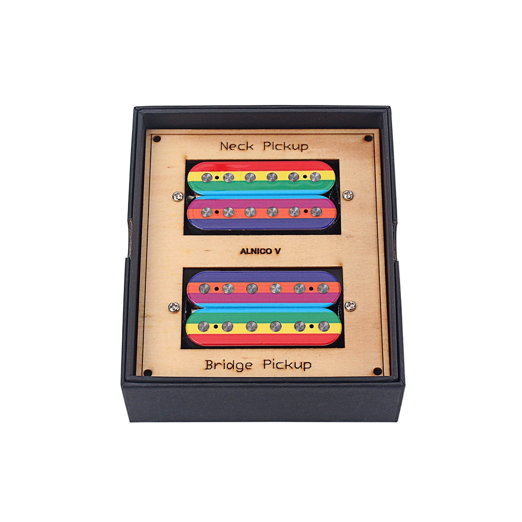 Χονδρική προσαρμογή rainbow humbucker pickup ηλεκτρικής κιθάρας για ηλεκτρική κιθάρα 6 χορδών 1