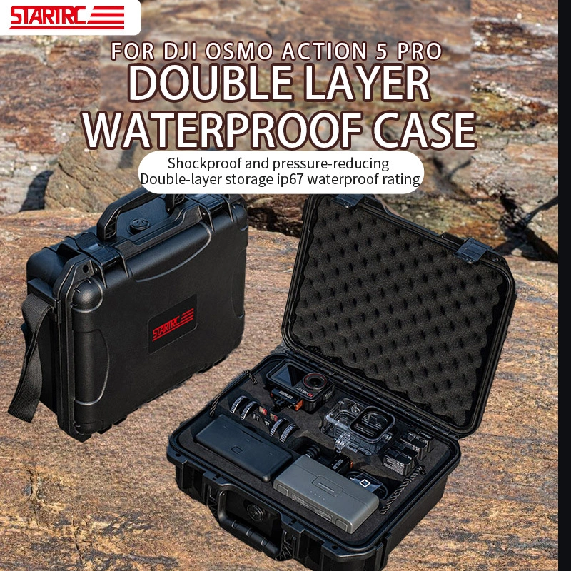 STARTRC Waterproof Double Hard Case for DJI OSMO Action 5 Pro