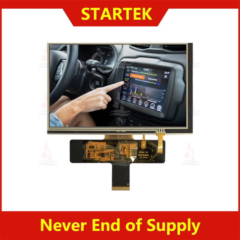 Display per auto da 7,0 pollici TFT 800x480 con angolo di visione completo Display LCD IPS TFT ad alta luminosità con interfaccia RGB con pannello touch resistivo KD070WVFPA043-RT 1