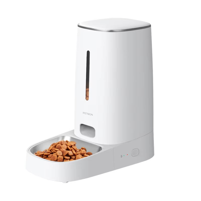 Alimentador inteligente para mascotas OEM 4L, diseño lavable, dispensador automático de comida para perros y gatos, tazón de alimentación cuantitativa temporizada tipo botón 1