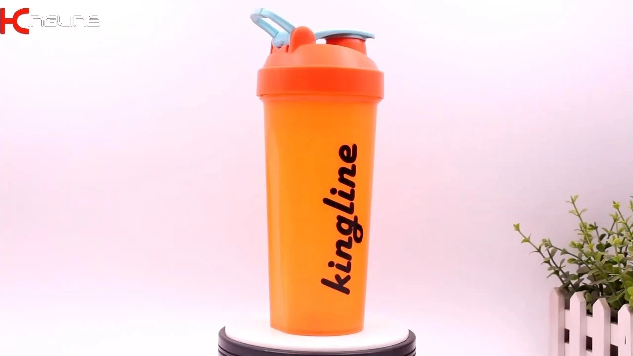 KingLine Popularna plastikowa butelka do shakera proteinowego z uchwytem do uprawiania sportu 1