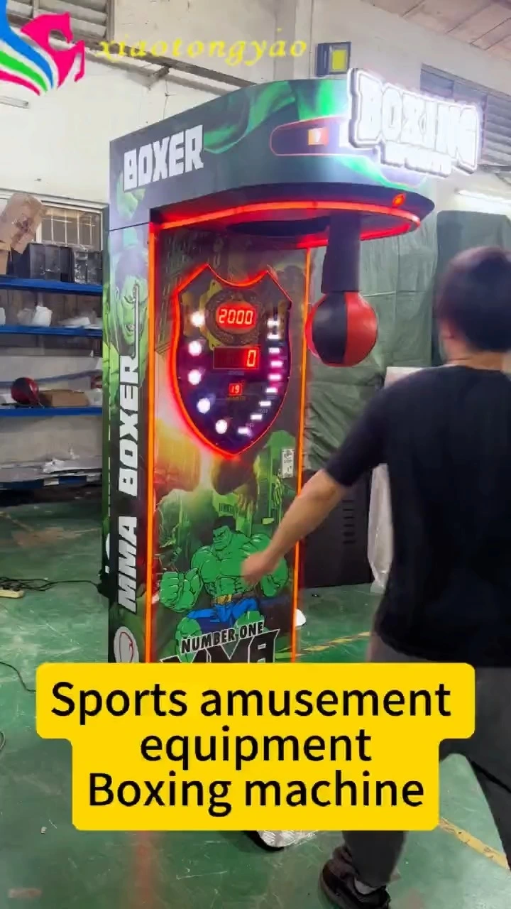 Commercial Coin Operated Boxing Arcade Machine Indoor Punching Ball Game Machine for Amusement Parks and Sports Centers 1