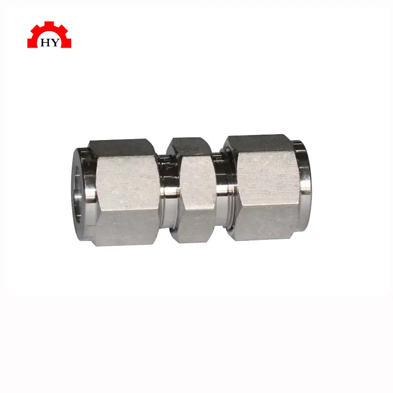 HY الفولاذ المقاوم للصدأ 304 316 الضغط العالي 3000 PSI 6000 PSI 4 مم 6 مم 8 مم 12 مم اتحاد مستقيم للنظام الهيدروليكي 1