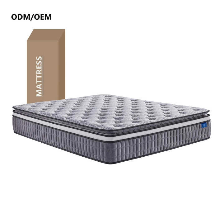 Hoge kwaliteit drukontlasting King Queen Full Size High Density Soft Foam Matras Pocket Spring Hotel Bed Matras JN-S068 1