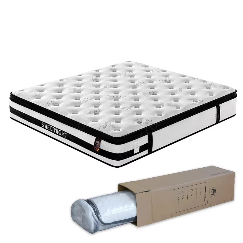 サービス 高級ヒルトン ホテル コンフォート 高睡眠品質 ロールアップ ポケット スプリング ゾーン マットレス トッパー スプリング ベッド マットレス JN-S073 1