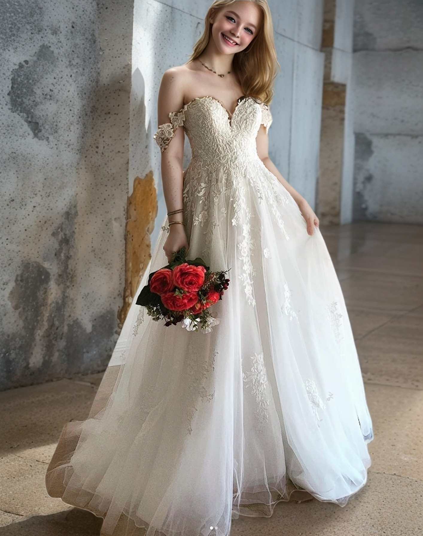 Customized A-Line Sweetheart Lace Wedding Dress Manufacturer from China 1