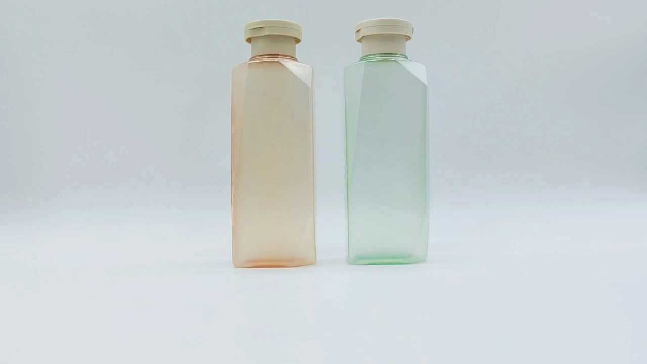 Glamorous 250ml Matte clear transparent PET body lotion bottle 1