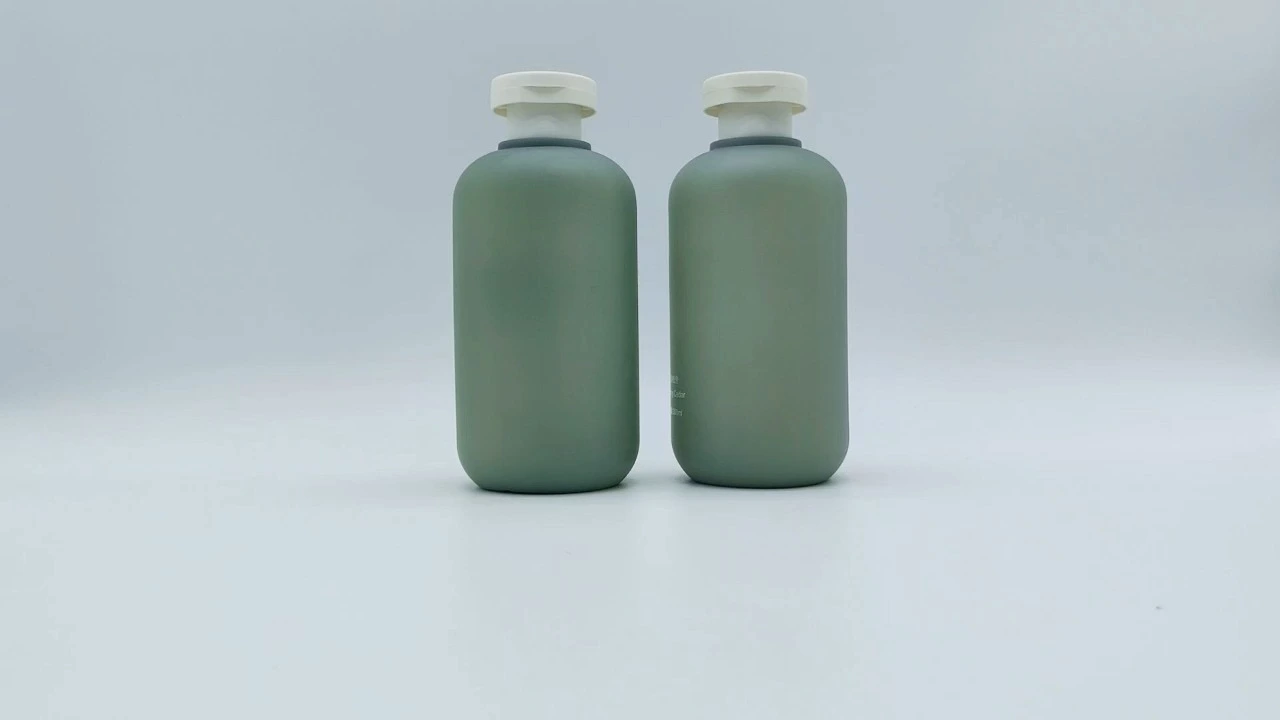 Glamorous 340ml cinerous PE/PET skin care packaging body lotion bottle 1
