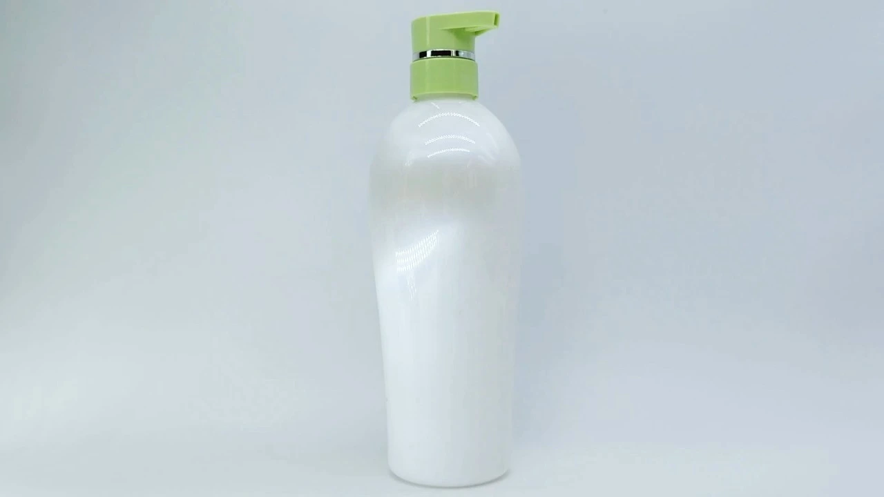 Glamorous 720ml Pearl White PET skin care packaging body lotion bottle 1