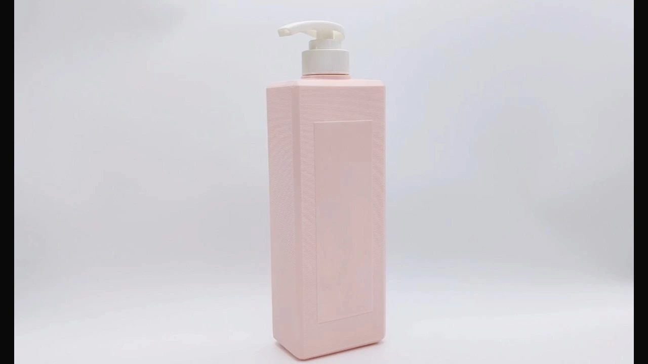Envase glamoroso de loción corporal para el cuidado de la piel, de color rosa, de PE/PET, de 730 ml. 1