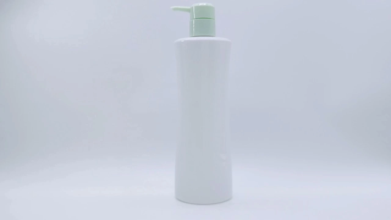 Glamouröse 600 ml weiße PET-Körperlotionflasche für Hautpflegeverpackungen 1