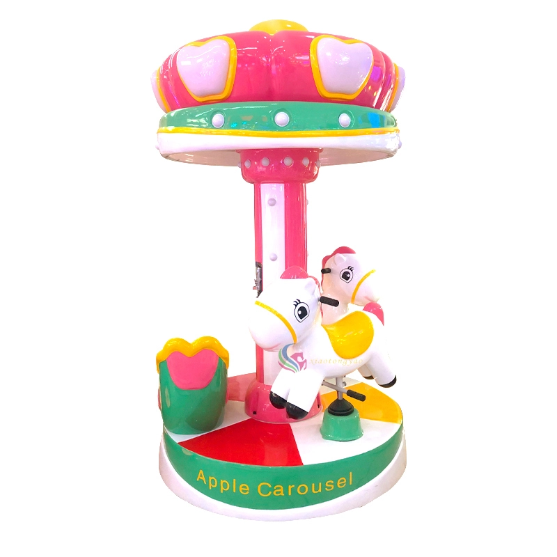 Parc d'attractions, mini carrousel 3 places à monnayeur, équipement de jeux pour enfants, arcade 1