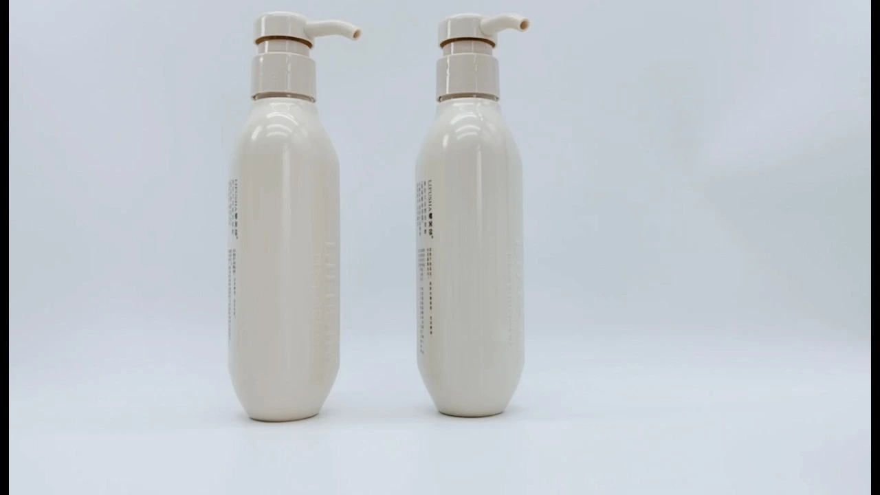 Glamorosa botella de loción corporal de PE/PET de 300 ml para el cuidado de la piel. 1