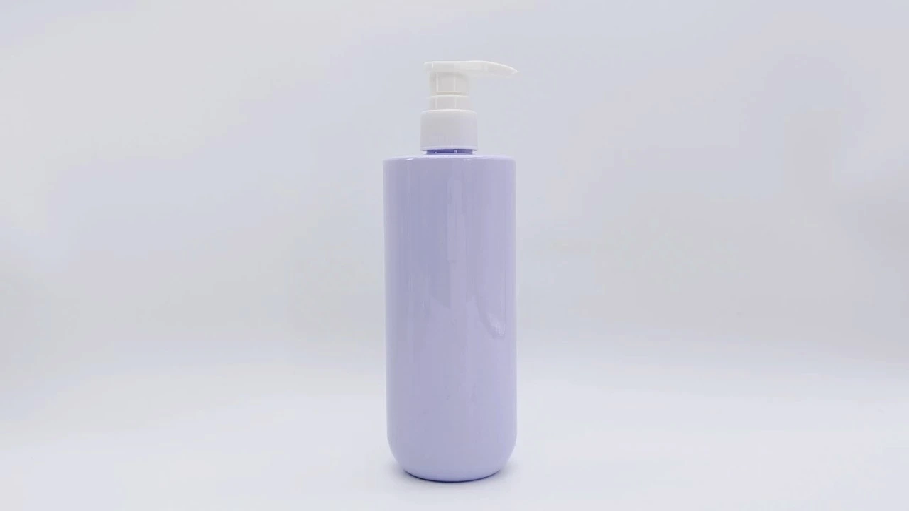 Glamorosa botella de loción corporal de PE/PET blanca de 400 ml para el cuidado de la piel. 1