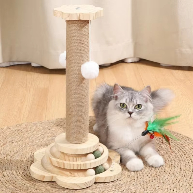 Wholesale Multi-functional Cat Tree Tower Cat Climbing Scratching Post Board 1