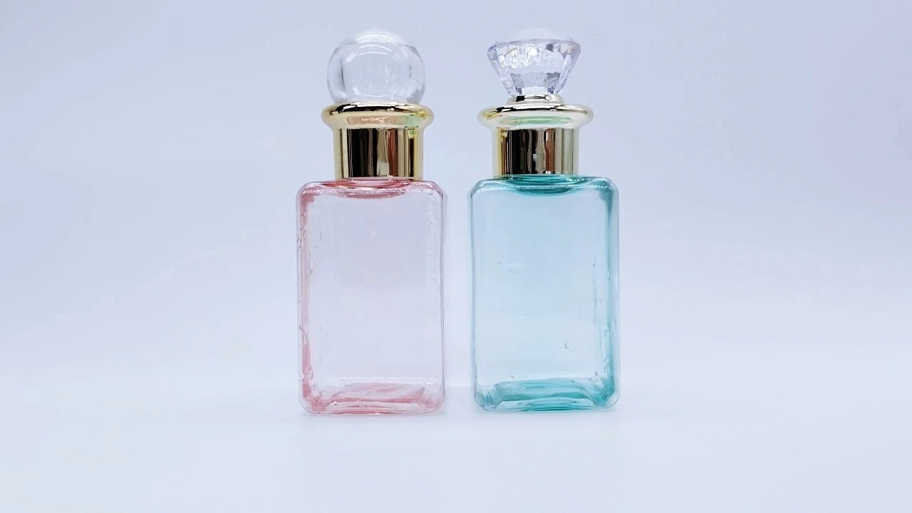 Glamouröse 120 ml rosa/grüne, durchsichtige PET-Körperlotionflasche für tragbare Abfüllung von Hautpflegeverpackungen 1