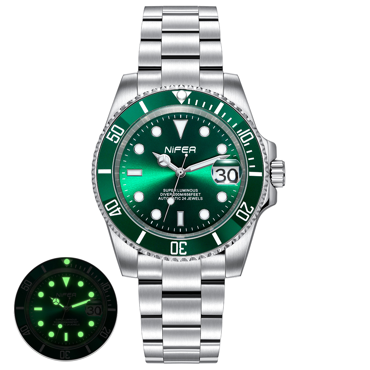 Montre de plongée automatique pour hommes 6