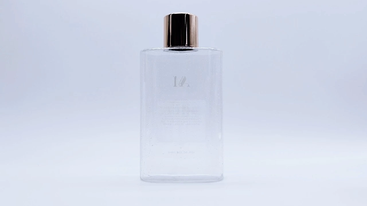 Glamorosa botella de loción corporal de PET transparente de 200 ml para envases de cuidado de la piel 1