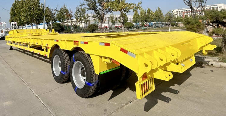 Dong Xu 2 Line 4 Axle Semi Low Bed Trailer will be sent to Djibouti 3