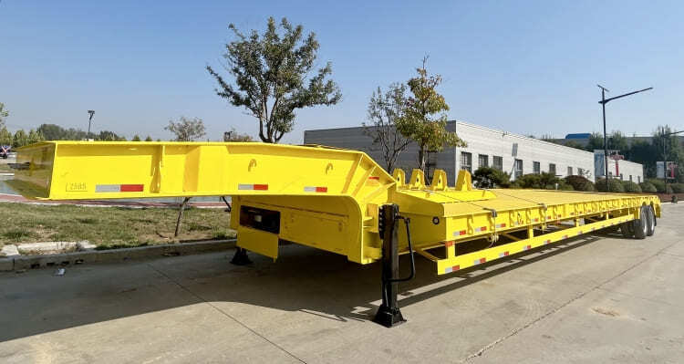 Dong Xu 2 Line 4 Axle Semi Low Bed Trailer will be sent to Djibouti 1