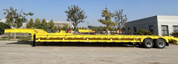Dong Xu 2 Line 4 Axle Semi Low Bed Trailer will be sent to Djibouti 2
