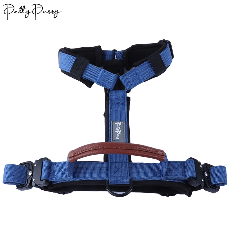 PAIRUIPETS Padded Handle Nylon Dog Collar And Leash Bibs Set K9 Accessories Tactical Dog Harness 1