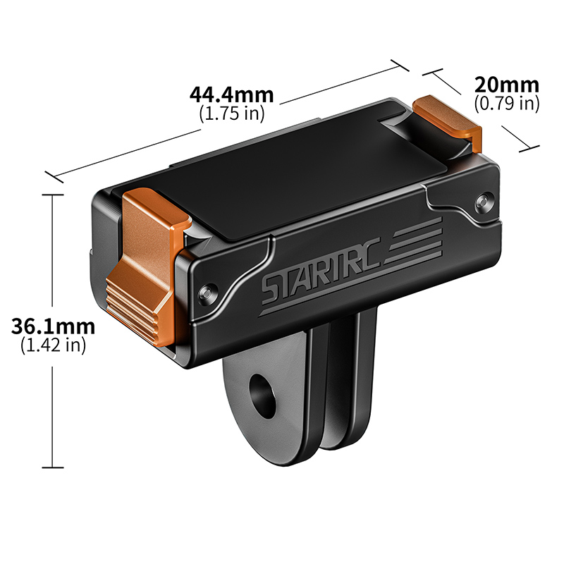 适用于 DJI Action 5 Pro/Action 4/ 的 STARTRC 快速释放适配器安装座3 12
