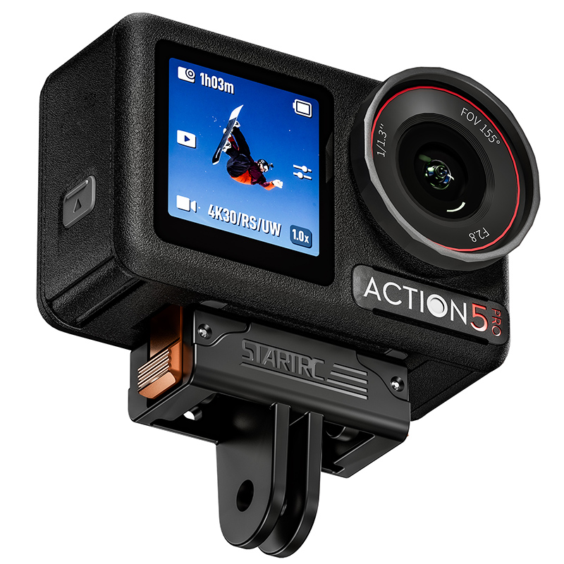 适用于 DJI Action 5 Pro/Action 4/ 的 STARTRC 快速释放适配器安装座3 7