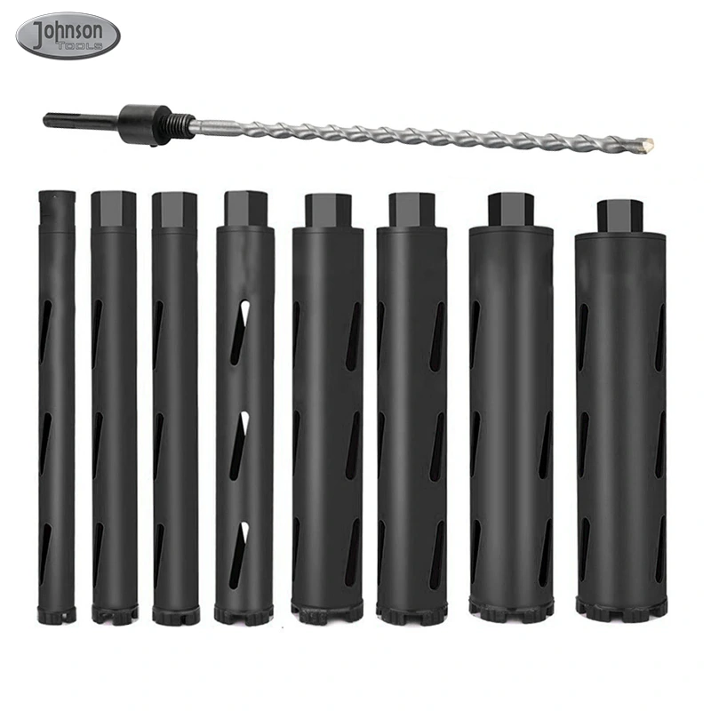 Punta da carotaggio per calcestruzzo diamantata con gambo Johnson Tools da 5/8-11 con punta pilota per mattoni e blocchi di cemento duro 1
