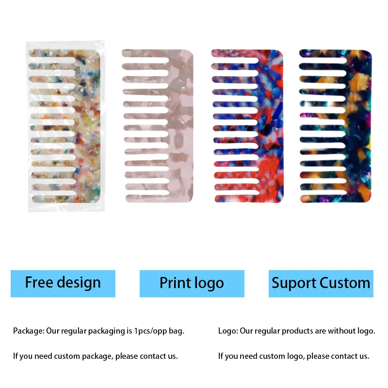 Artisans Combs Produce Wholesale 1pcs/opp Bag Package Or Custom Package Combs Produce Wholesalefactory Direct Supply 6
