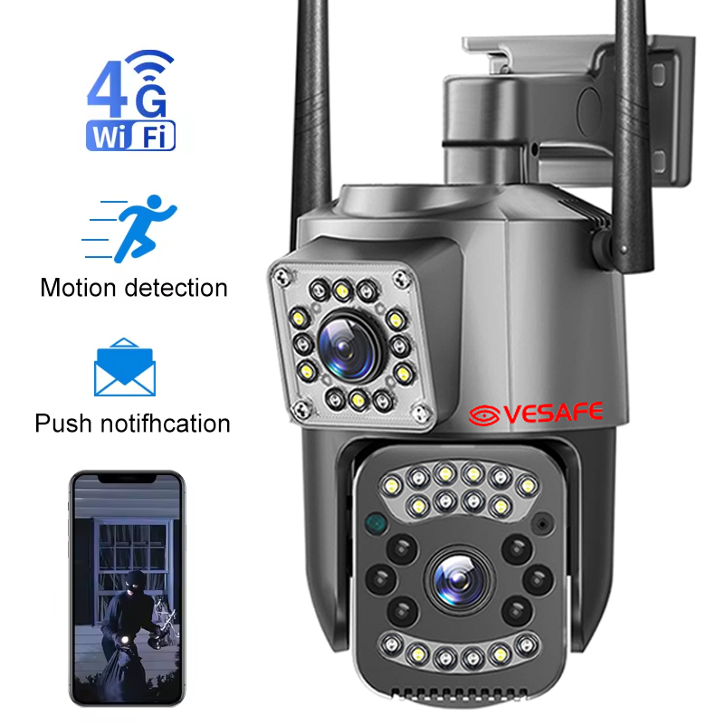 كاميرا V380 Cctv Security Ip بعدسة مزدوجة خارجية 1