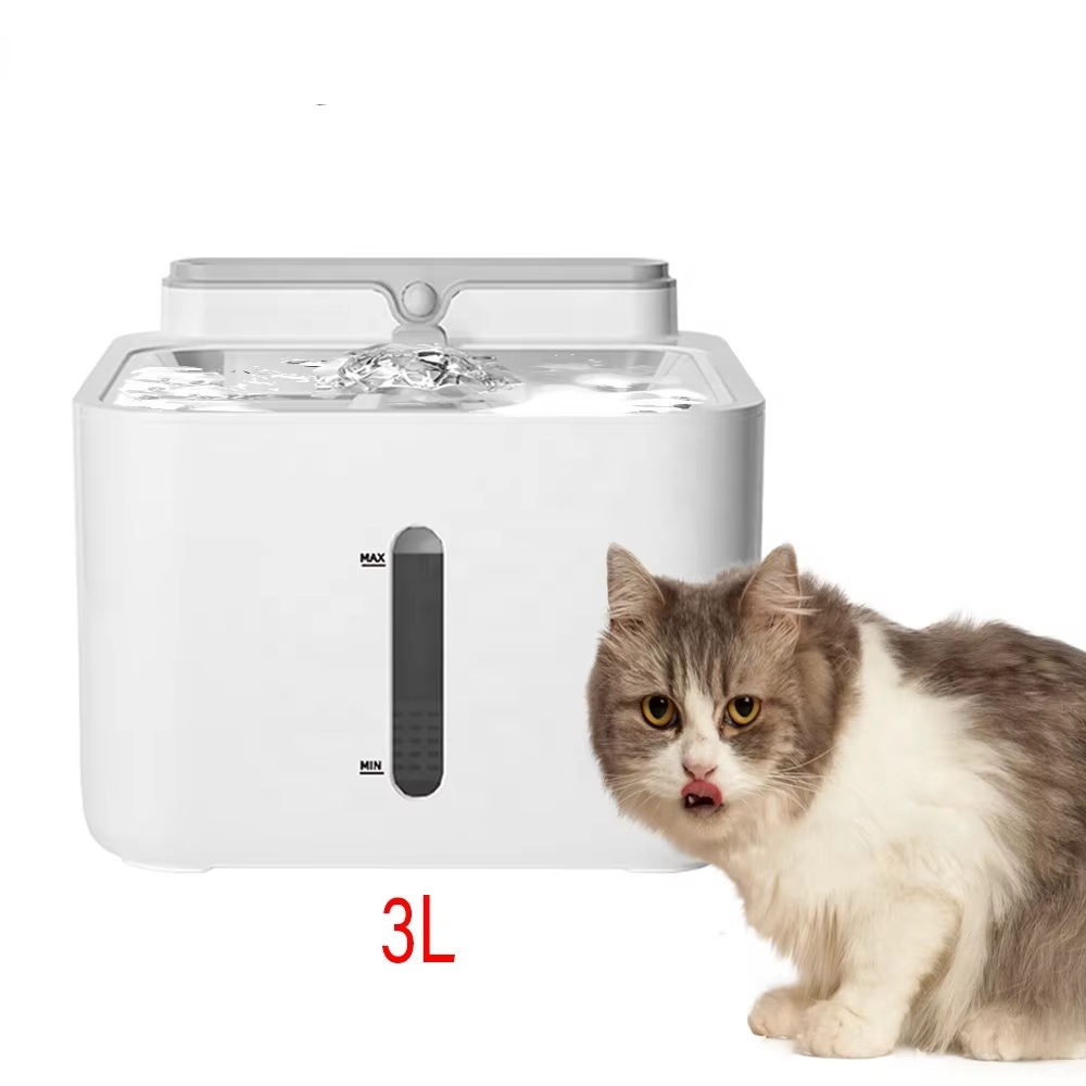 Fuente de agua automática para gatos, sensor inalámbrico l, dispensador recargable portátil, fuente para beber para mascotas 1