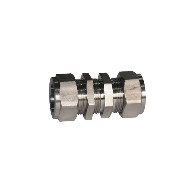 HY الفولاذ المقاوم للصدأ 304 316 3000PSI تركيب اتحاد الحاجز المزدوج الطويق 1