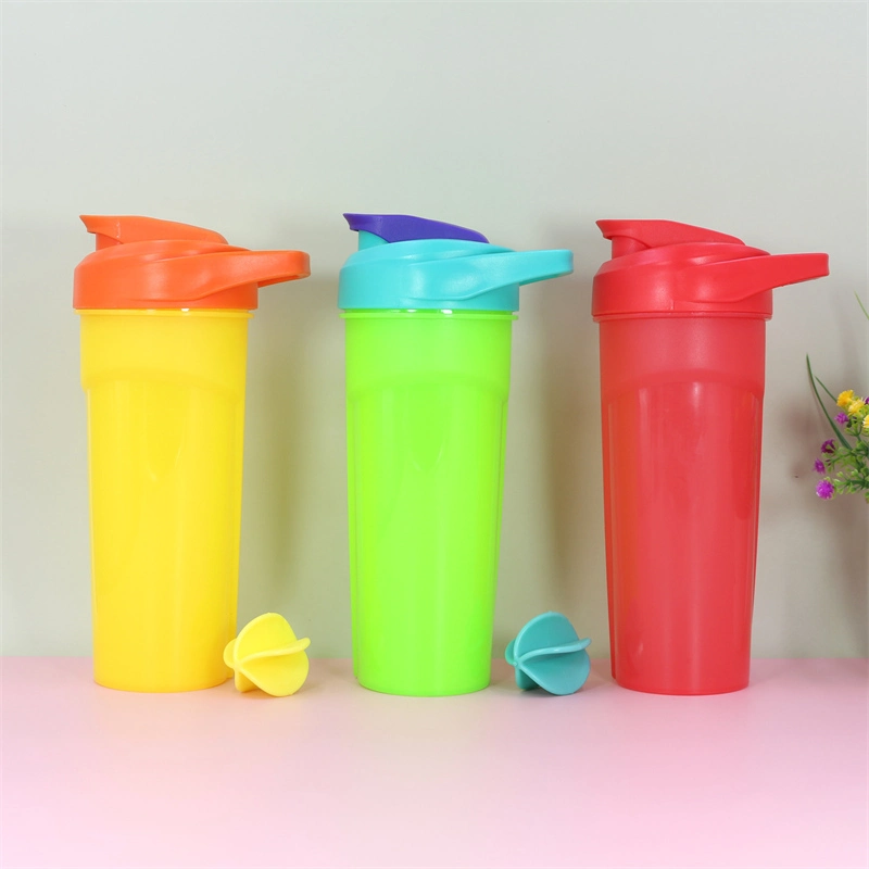 KingLine maßgeschneiderte Kunststoff-Shaker-Reisewasserflasche mit Griff für unterwegs 1
