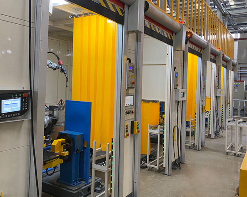 Welding equipment and production line for automobile exhaust muffler system 2