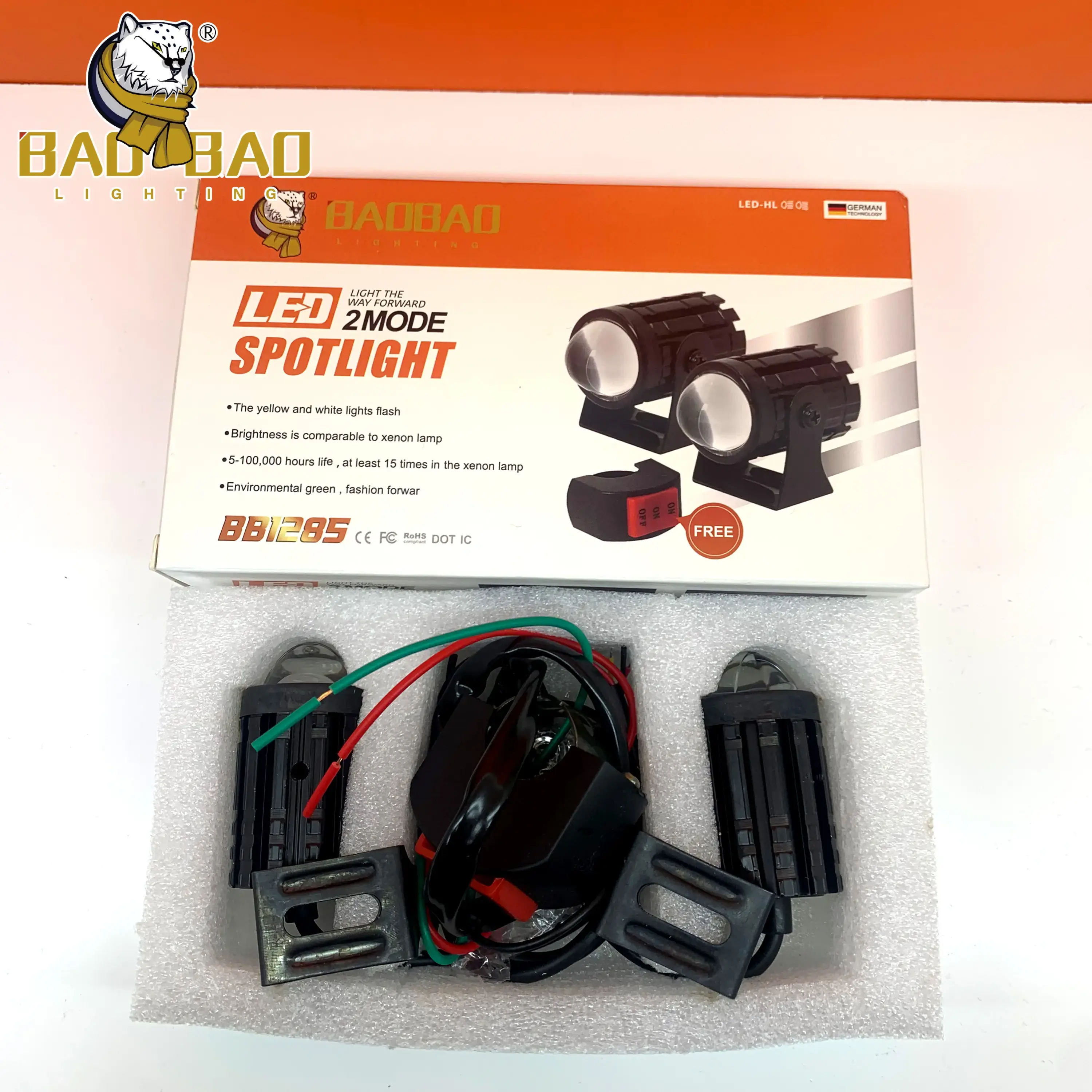 Motorbike Spot Lights Mini Driving Lights for Motorcycle Whitemade in China 2