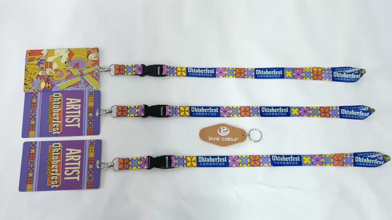 Longe en polyester personnalisée avec lanière de sangle d'impression de transfert thermique 1