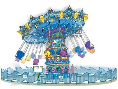 Ocean Flying Chair para niños juega con delicada fibra de vidrio, movimiento de rotación seguro y emocionante | LMQ | Limeiqi 1