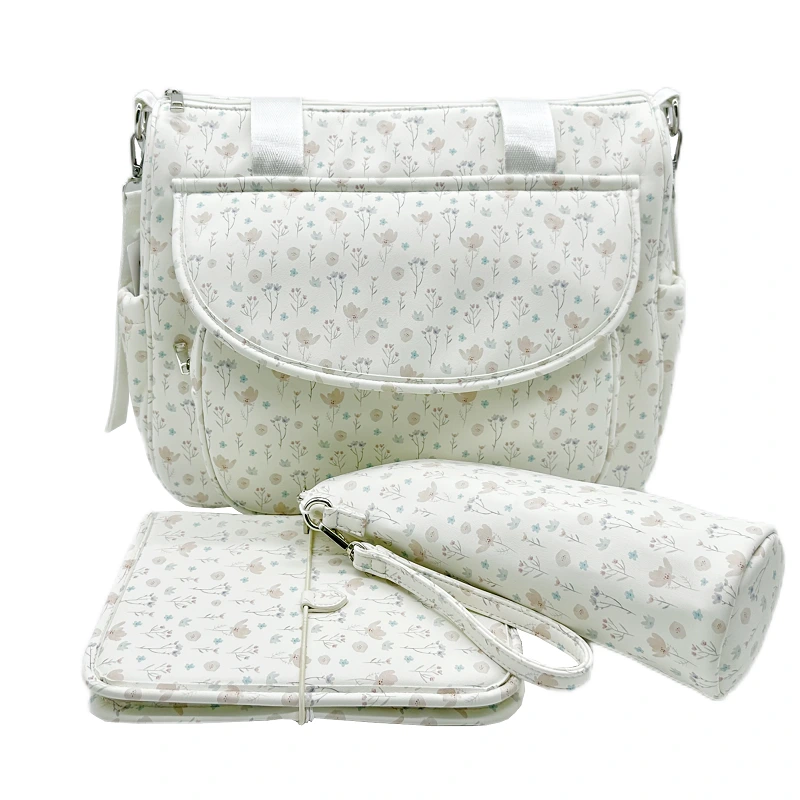 Large Capacity Diaper Bag Tote with Changing Pad Baby Bottle Bag Adjustable Shoulder Strap Multiple Pockets Multi-Function for Baby Essential Bag 1