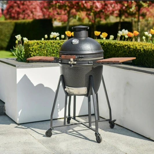 MCD 18 pouces Kamado charbon de bois en céramique barbecue extérieur île et grill barbecue commercial> 5 personnes 1