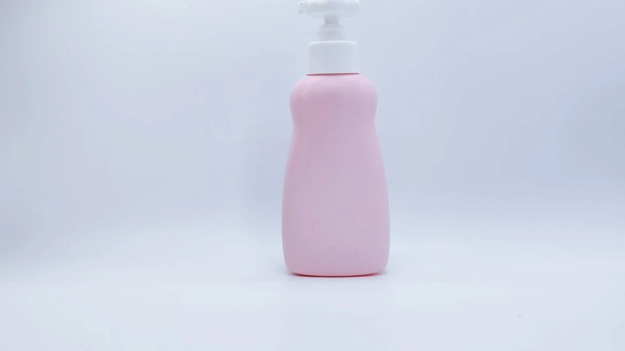 Glamorous 500ml Pink PE/PET baby skin care packaging baby bottle 1
