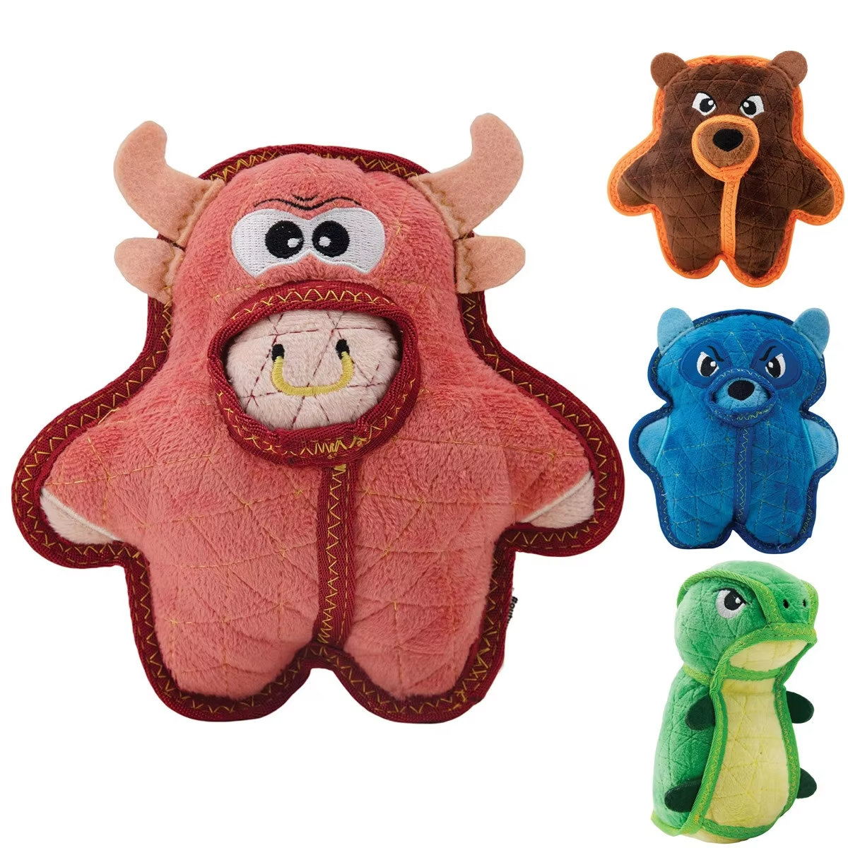 Custom chew toy Soft Bulk Set Small Medium Cute Interactive Squeaky Chew Durable Plush toy 1