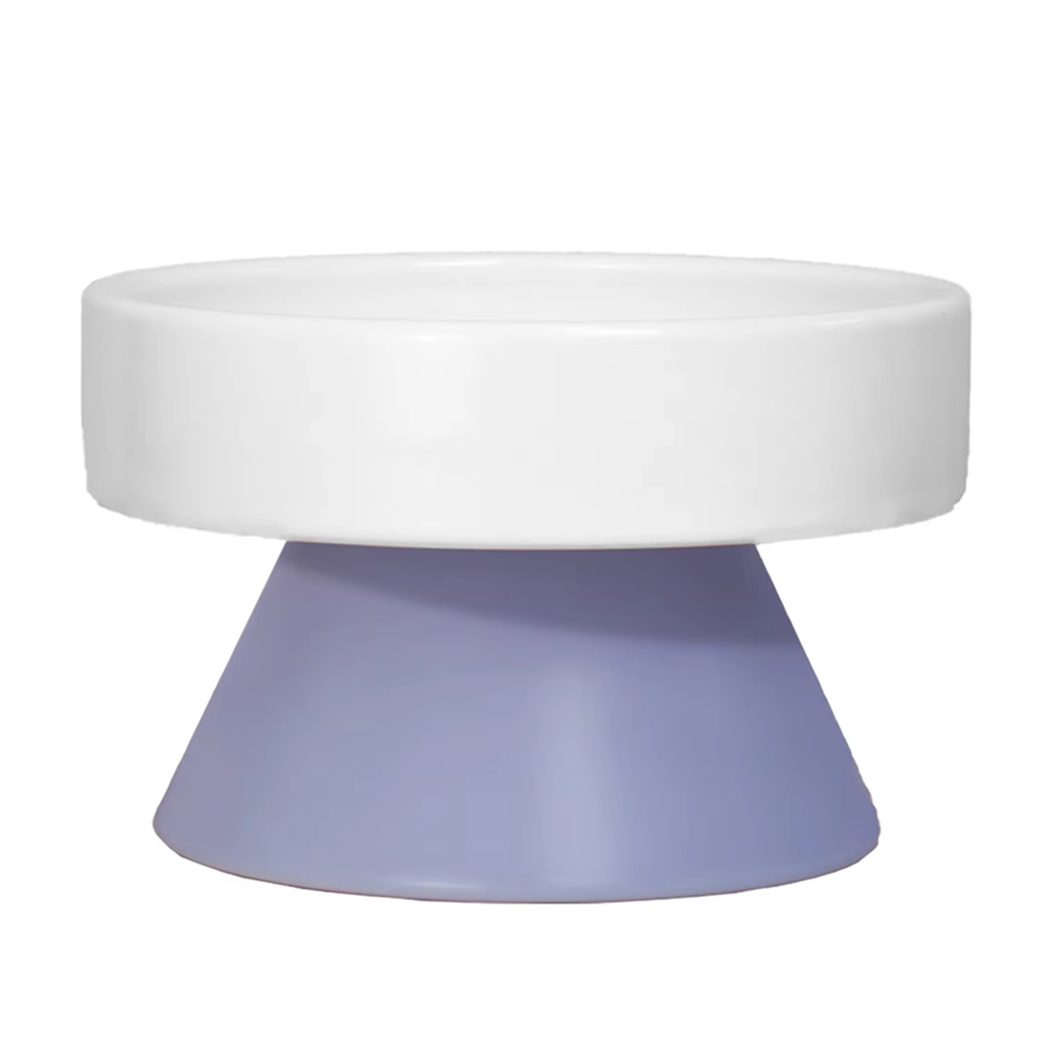 Purple-Custom Sublimation Elevated Pet Cat and Dog Bowl Indoor Rounded Oval Ceramic Food and Water Feeder Wholesale 1