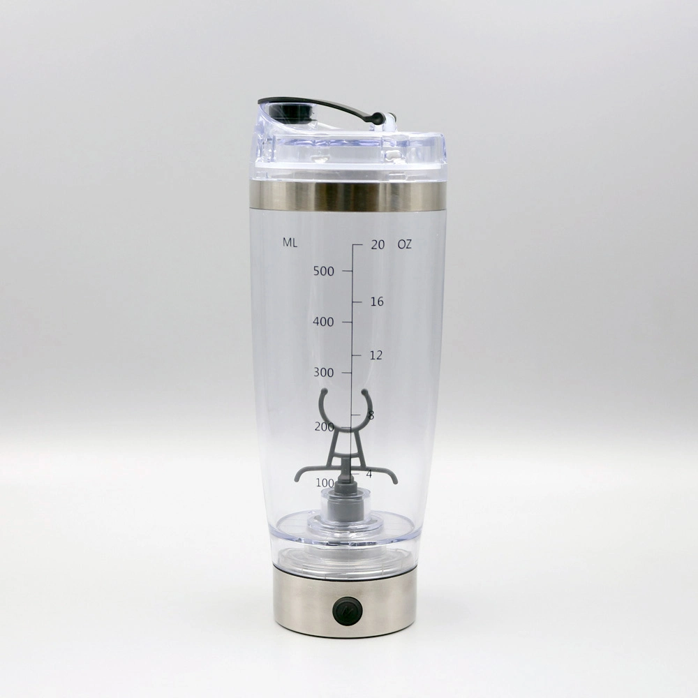 Botella coctelera eléctrica recargable con batería de 600ml o USB potente para alisar batidos de proteínas 1