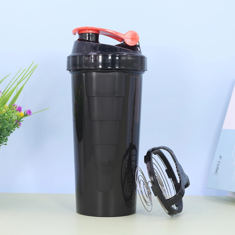 Botella plástica colorida de la coctelera de la proteína del jarro del nuevo diseño de KingLine para salir 1