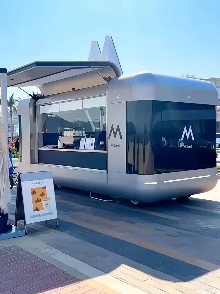 Mobile Hot Dog Pizza Bbq Food Trucks With Full Kitchen For Sale Multifunctional Mobile Coffee Fast Food Trailer 1