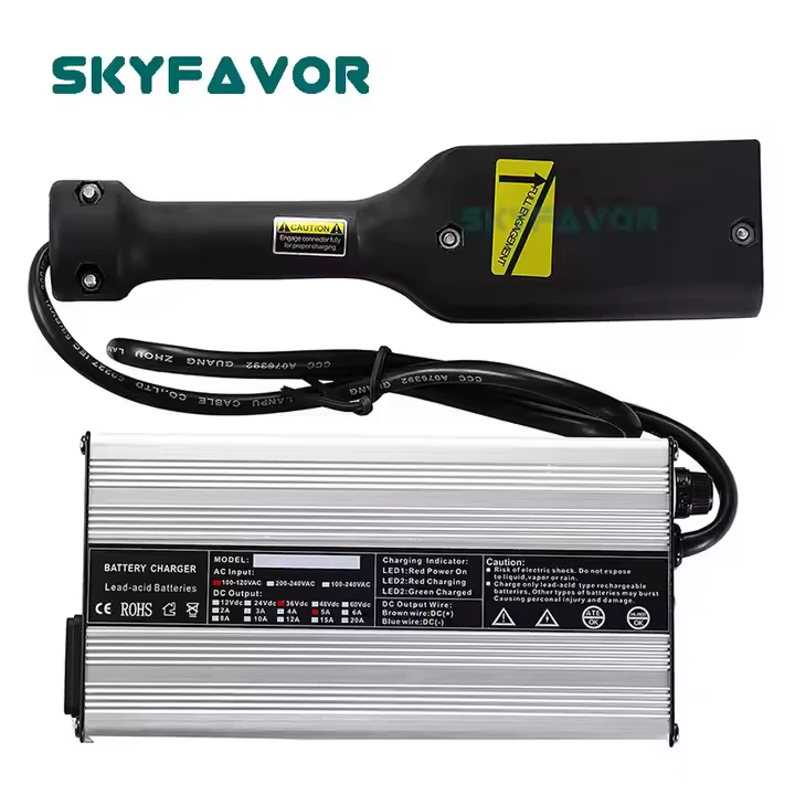 Professionelles Golfwagen-36-V-Batterieladegerät, 36 V, 5 A, Blei-Säure-36-Volt-Batterieladegerät, Ersatz für EZGO TXT Medalist Golfwagen 1