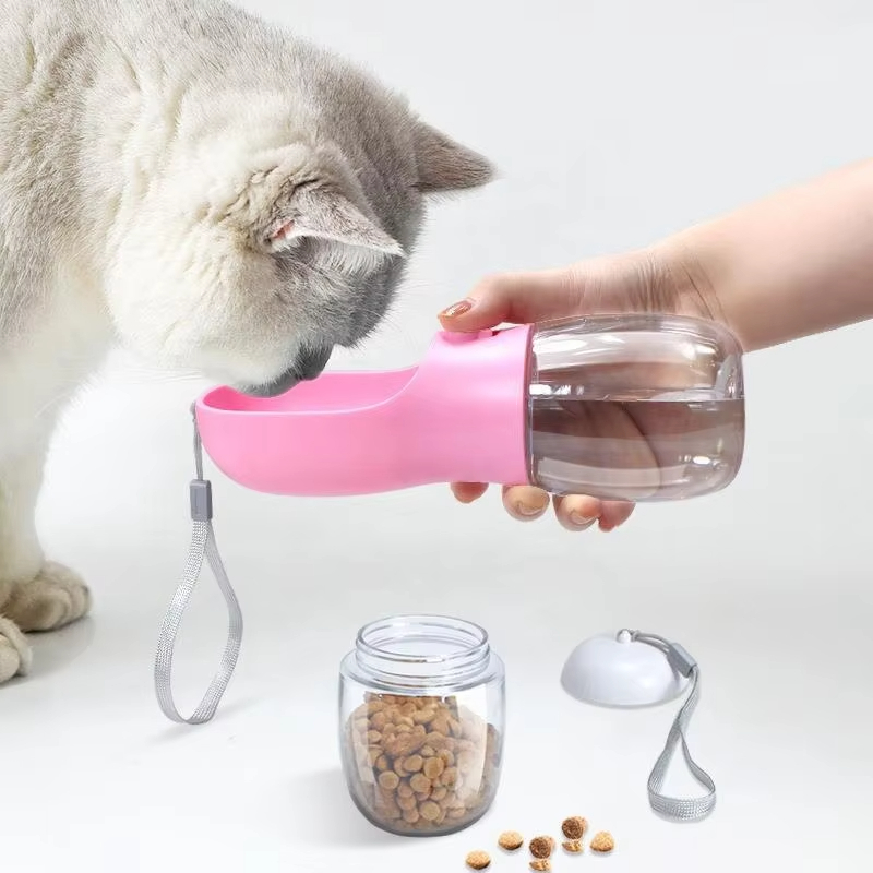 Pink-Wholesale Waterdispenser voor huisdieren, lekvrij, draagbaar voor katten en honden 1