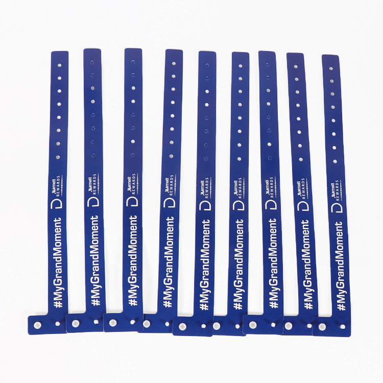 Custom Wristband Factory Plastic Wrist Band Vinyl jednorázový lékařský ID náramek 11